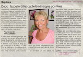 Isabelle ROME GILLET capte les énergies positives ORGERES Novembre 2012